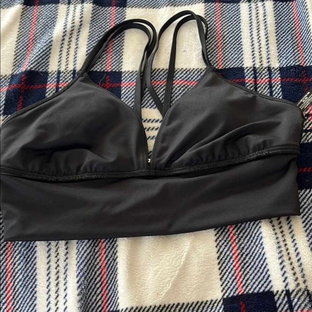 PINK Victoria's Secret Black Sports Bra NWOT